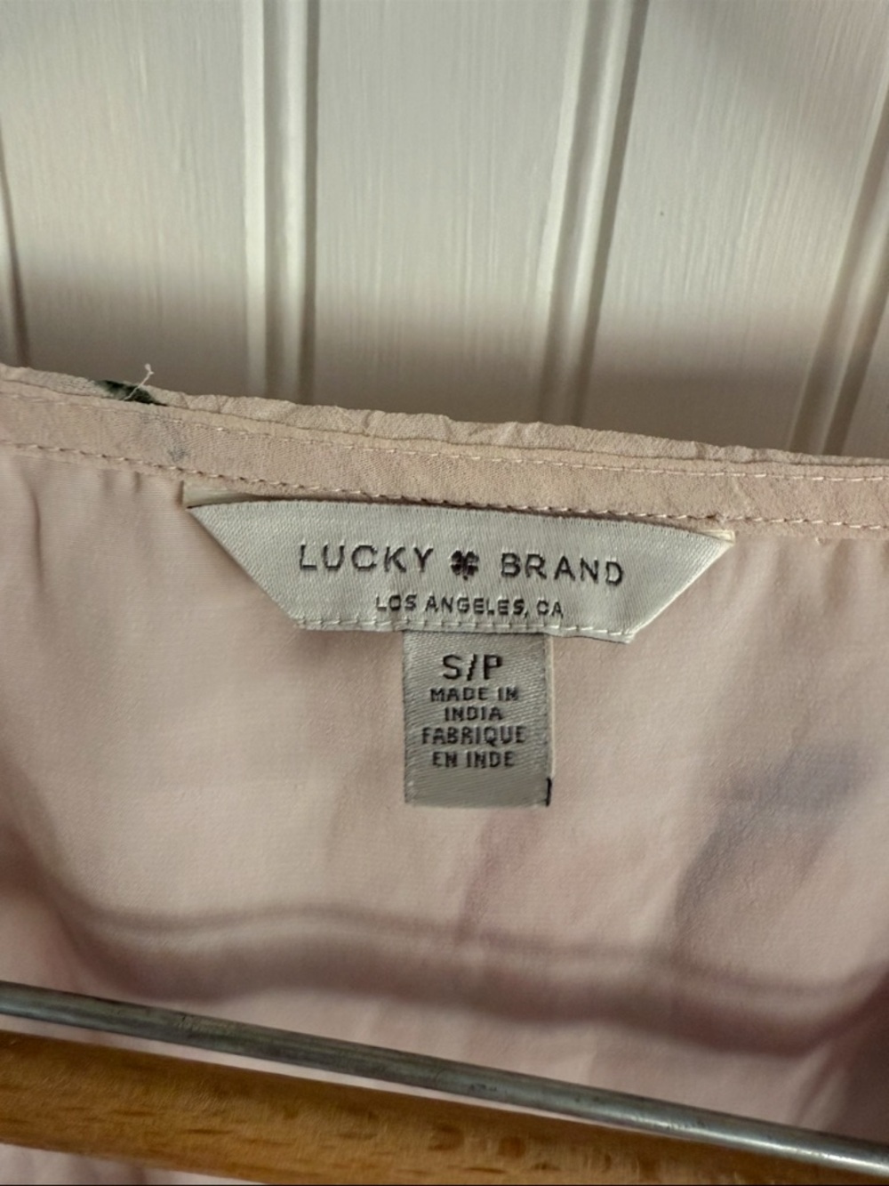 Lucky Brand Blush Pink Soft Floral Top Size S - Picture 4 of 6